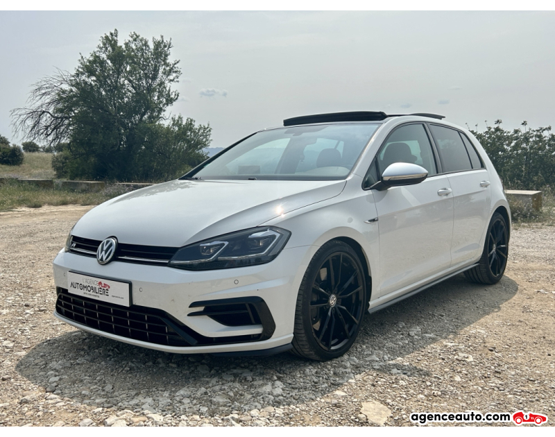 Achat voiture occasion, Auto occasion pas cher | Agence Auto Volkswagen Golf R 2.0 TSI 310 DSG7 Blanc Année 2019 Automatique Essence